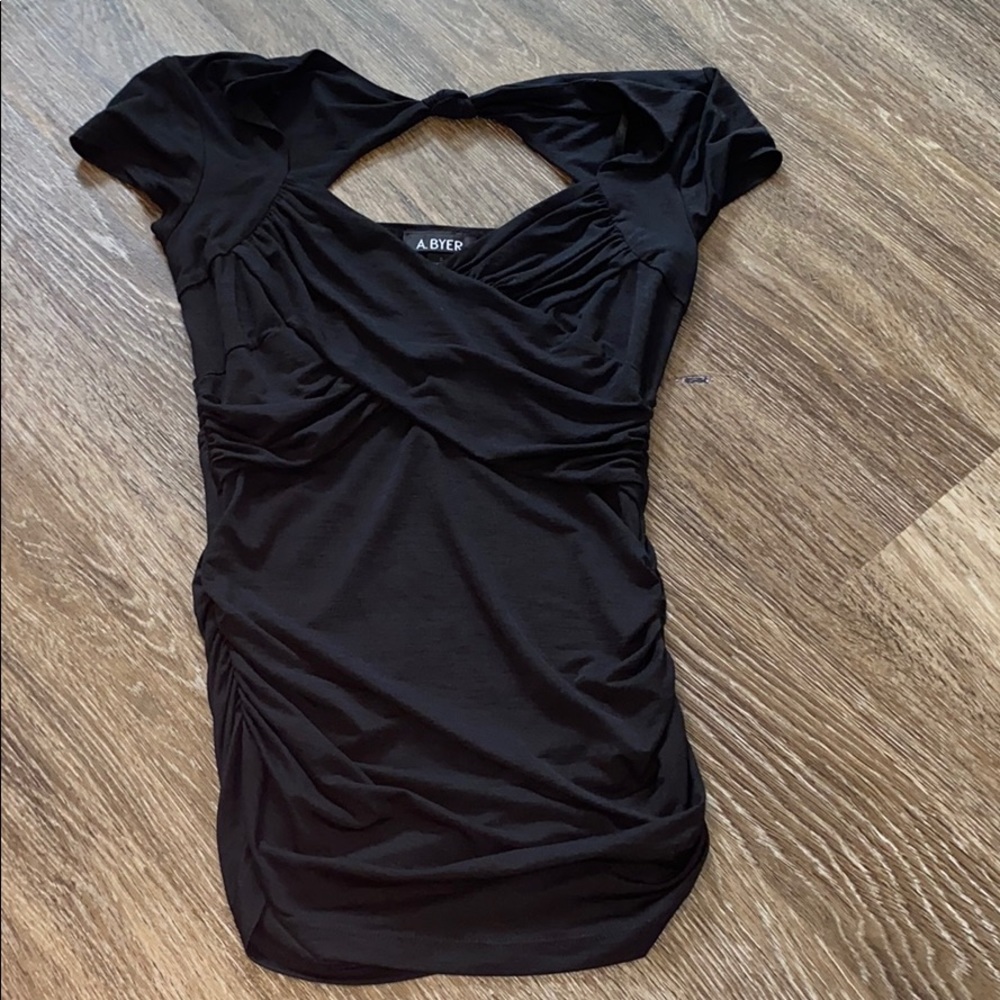 Black Top With Open Back